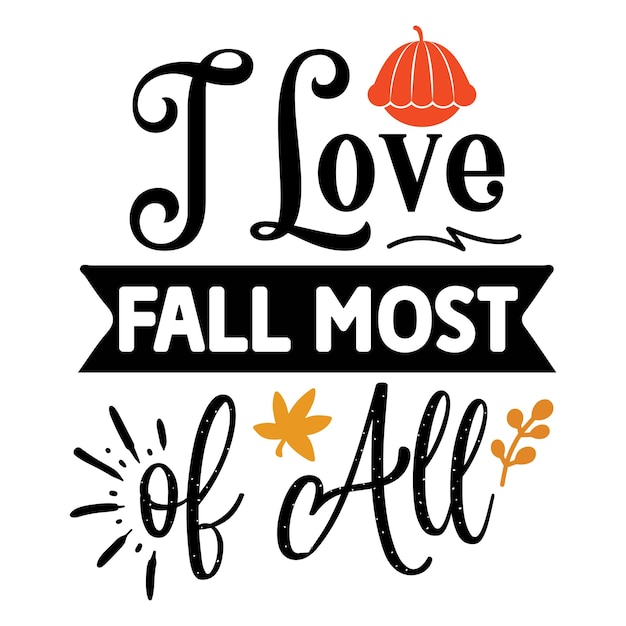 Vector fall svg design