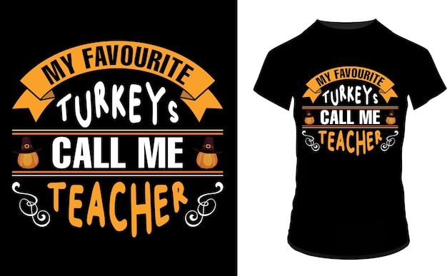 fall thanksgiving day t shirt design