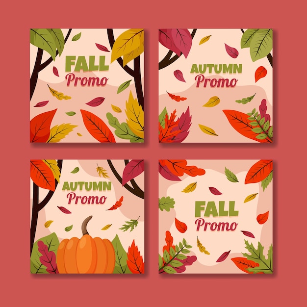 Fallen Leaves Social Media Post