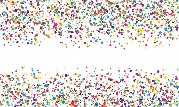 Falling color dots Fun background Abstract bright colored confetti