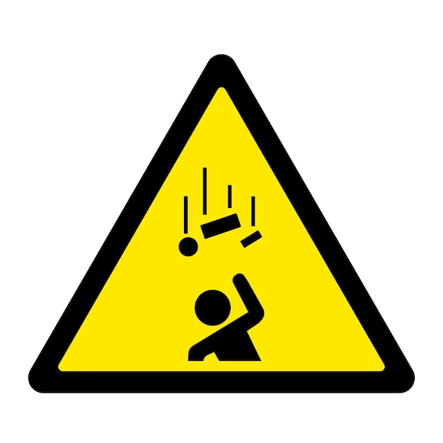 Vector falling objects danger