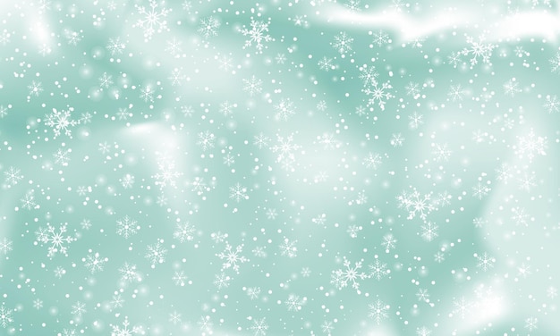 Falling snow background Vector illustration