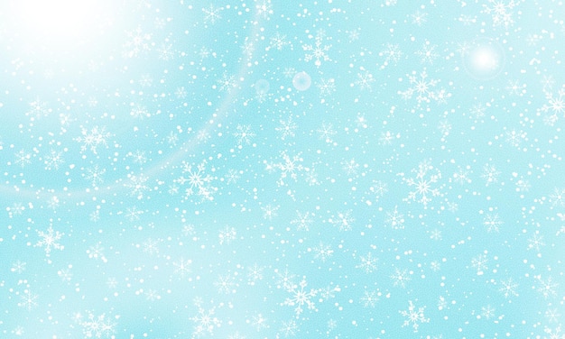 Falling snow background Vector illustration