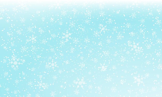 Falling snow background Vector illustration