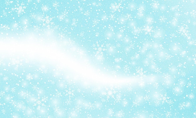 Falling snow background Vector illustration