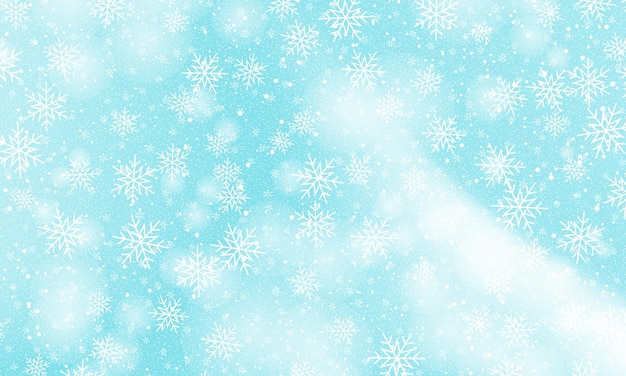 Falling snow background Vector illustration