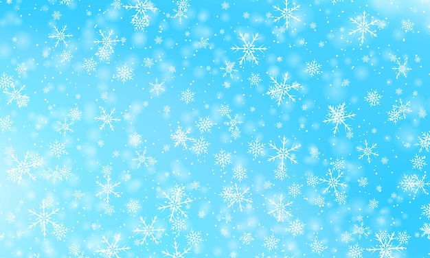 Falling snow background Vector illustration