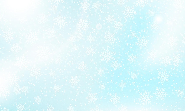 Falling snow background Vector illustration