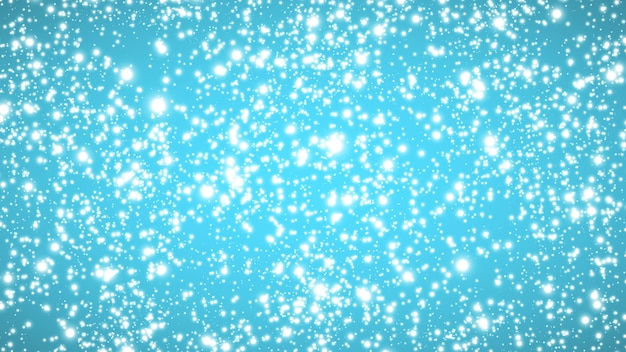 Falling snow on a blue background.