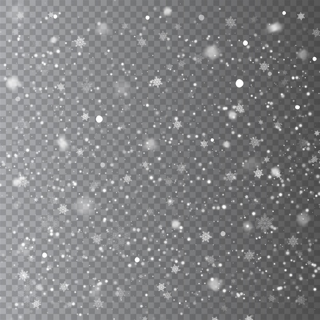 Falling Snow Overlay Background