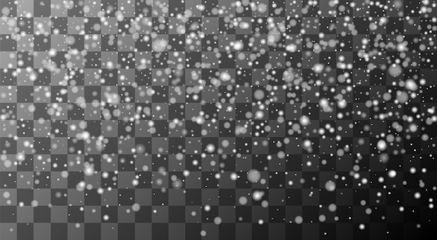 falling snowflakes