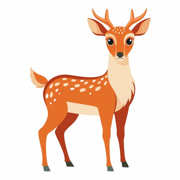 Fallow Deer stands kawaii