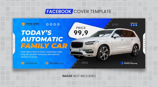 Family Car Sale Facebook Cover Template