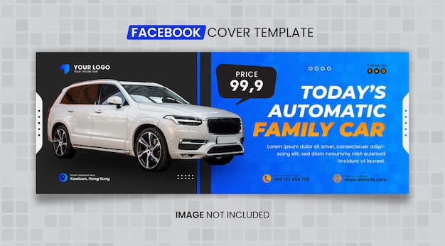 Family Car Sale Facebook Cover Template