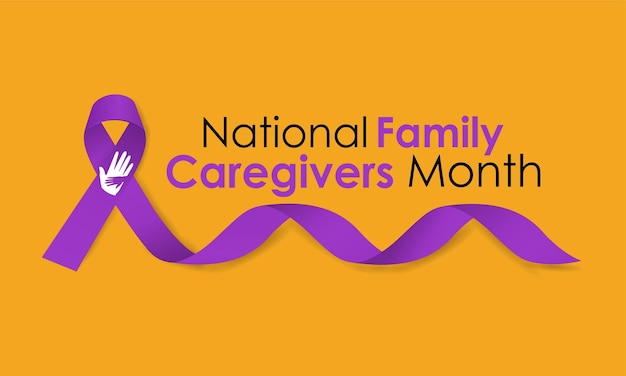 Family Caregivers month is observed every year in November Calligraphy Poster Design