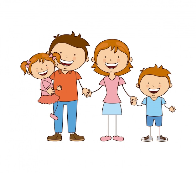 family design over white background vector illustration