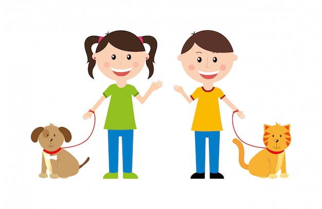 family design over white  background vector illustration