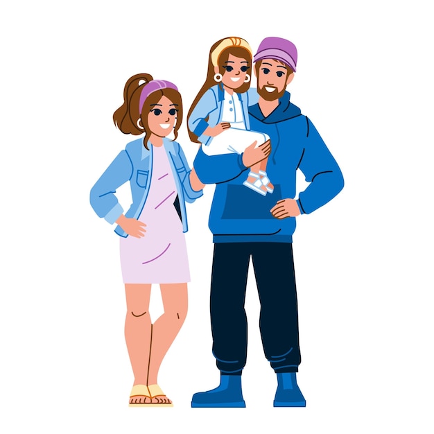 Family fashion vector