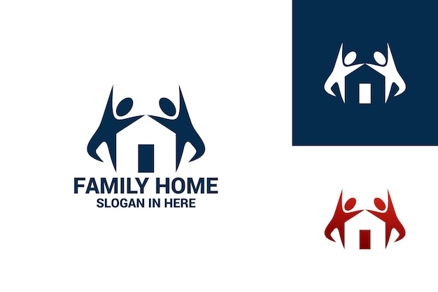 Family home logo template design