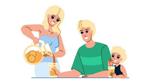 Family juice vector