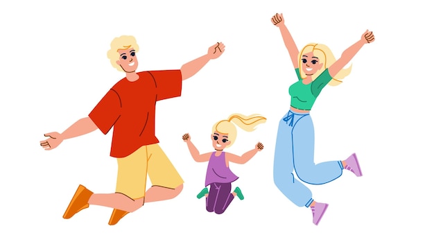 Family jumping vector