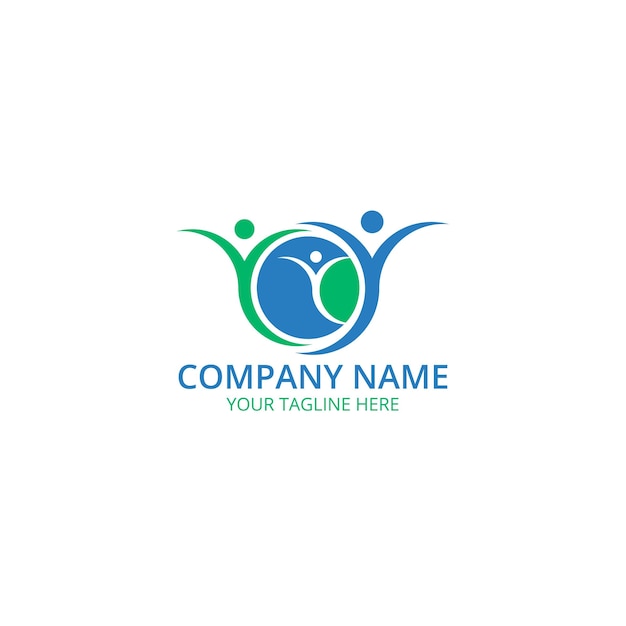 Family logo design template Premium Vector