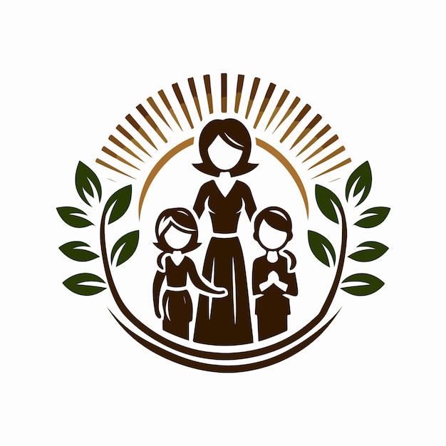 Vector family logo illustration