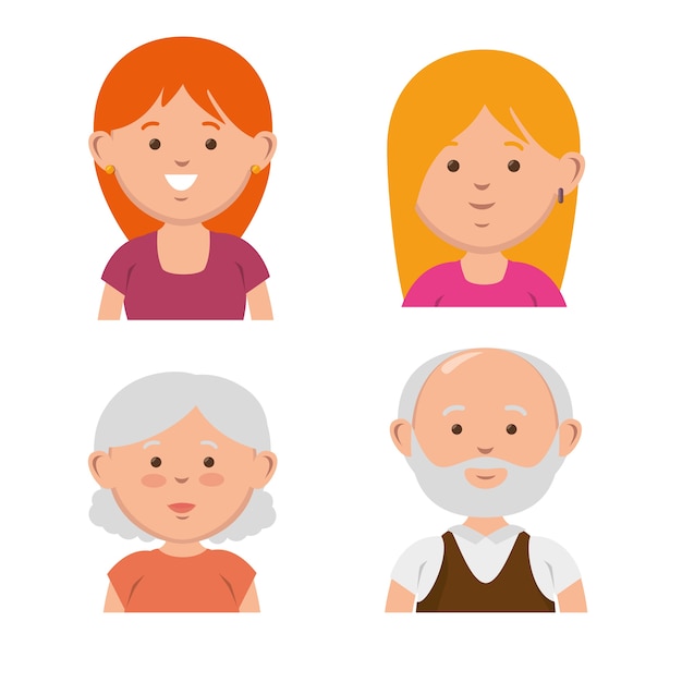 family members avatars characters