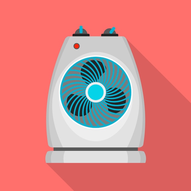 Fan heater icon Flat illustration of fan heater vector icon for web design