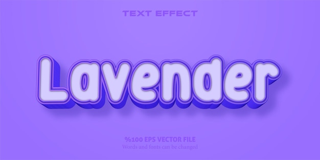 A fancy editable text with caramel and purple colors Lavender