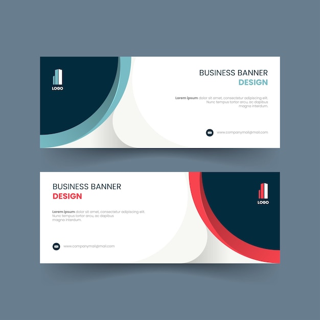 Fanpage cover banner design set