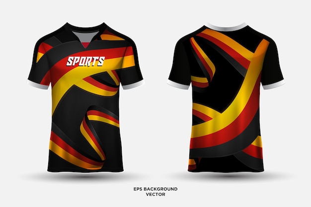 Fantastic jersey design suitable for sports racing soccer gaming and esports vector