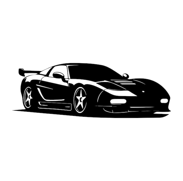 fantastic silhouettes of cars vector