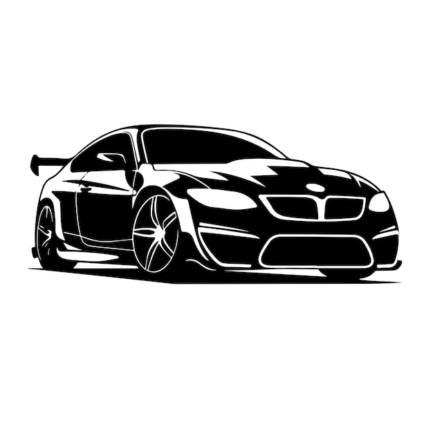 fantastic silhouettes of cars vector