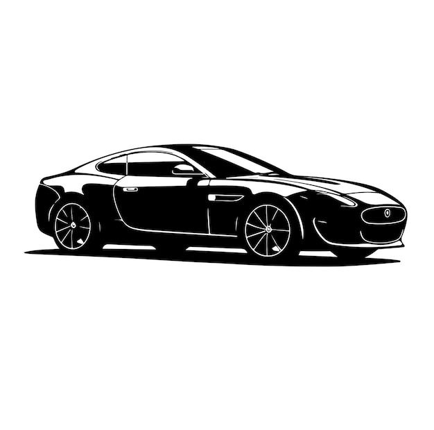 fantastic silhouettes of cars vector