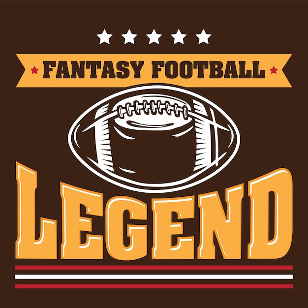 Fantasy Football Emblem Logo Style