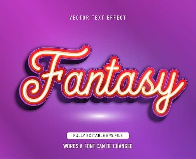 Fantasy talk show sign style text effect