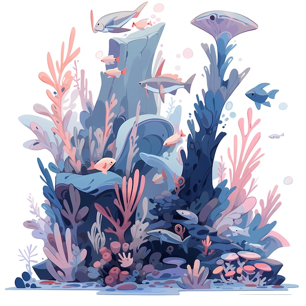 Fantasy underwater world