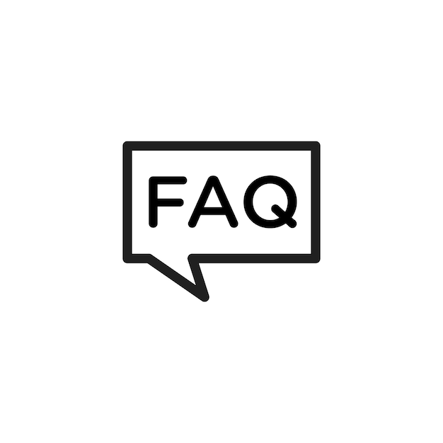 Vector faq icon