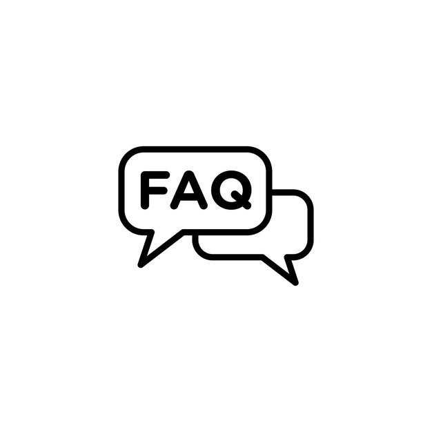 Vector faq icon