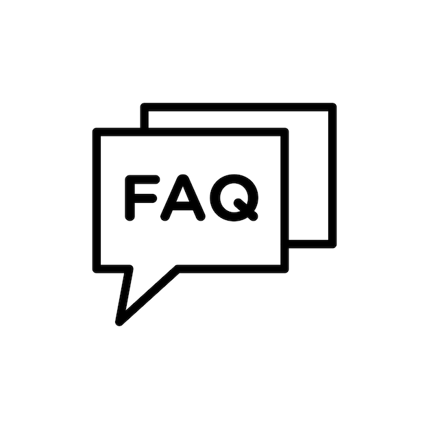 Vector faq icon