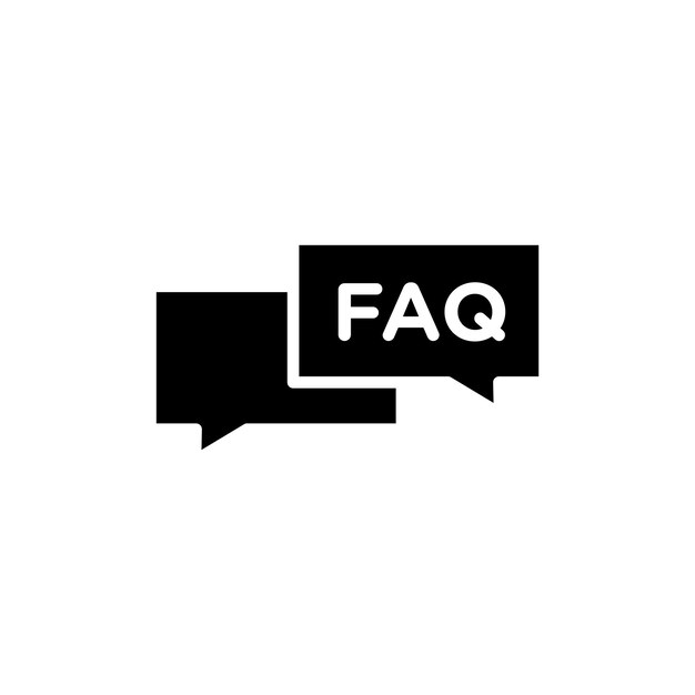 Vector faq icon