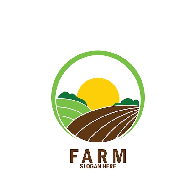 Farm agriculture and nature icon vector illustration template design