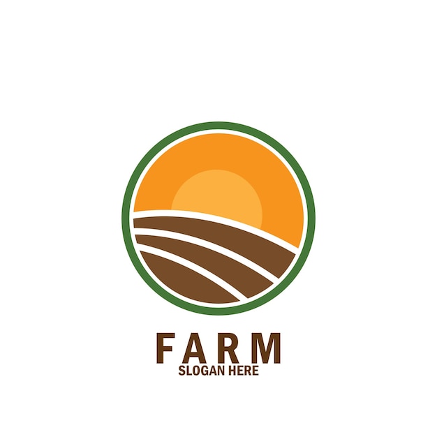 Farm agriculture and nature icon vector illustration template design