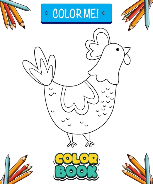 Farm Animals for Coloring