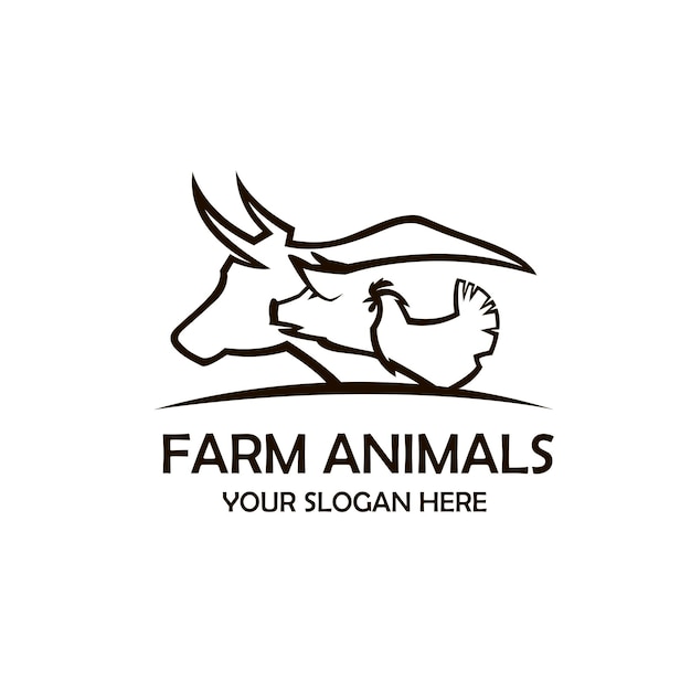 farm animals label