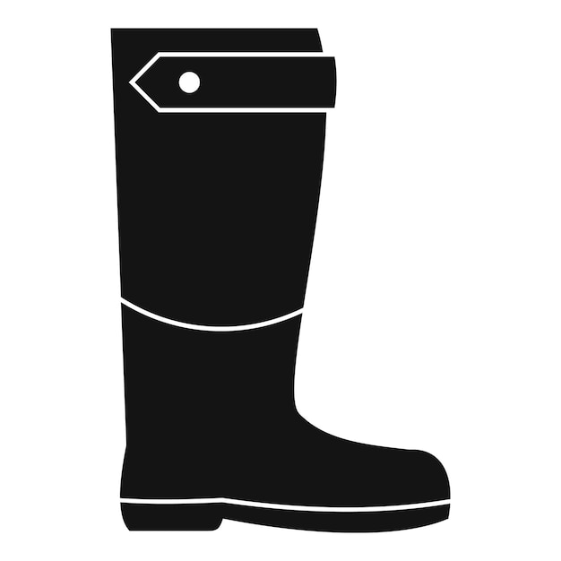 Farm boot icon Simple illustration of farm boot vector icon for web design isolated on white background