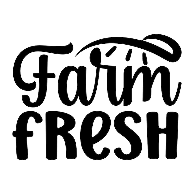 Vector farm fresh svg