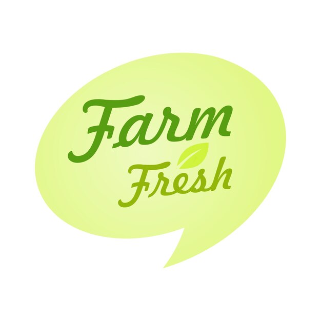 Vector farm fresh