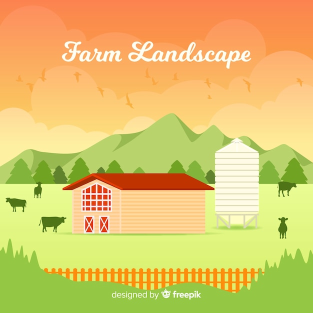 Farm landscape